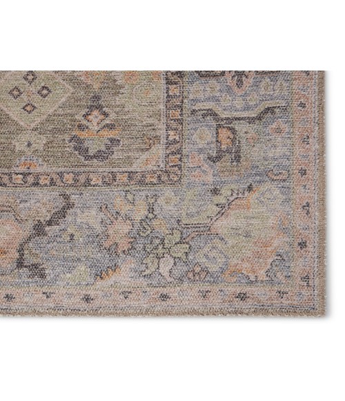 Jaipur Living Avin Oriental Green/ Blue Runner Rug (2'6"X7'6")