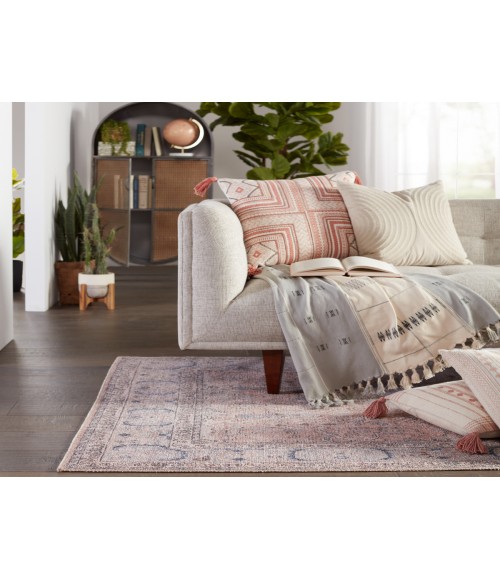 Jaipur Living Kadin Medallion Pink/ Blue Area Rug (9'X12')