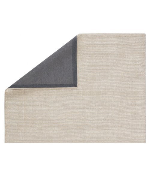 Jaipur Living Kelle Handmade Solid White/ Beige Area Rug (5'X8')