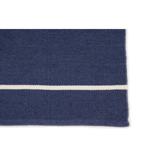 Jaipur Living Corbina Indoor/ Outdoor Stripe Dark Blue/ Ivory Area Rug (2'X3')