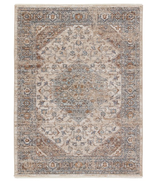LAR01 Heir Rug Jaipur Living Heir Medallion Beige/ Blue Area Rug 8'X10'