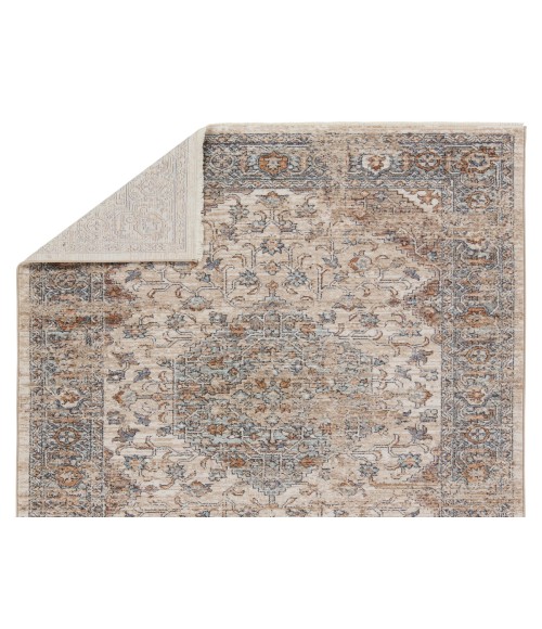 LAR01 Heir Rug Jaipur Living Heir Medallion Beige/ Blue Area Rug 8'X10'