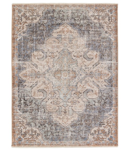 Jaipur Living Lynette Medallion Tan/ Blue Runner Rug 3'X10'