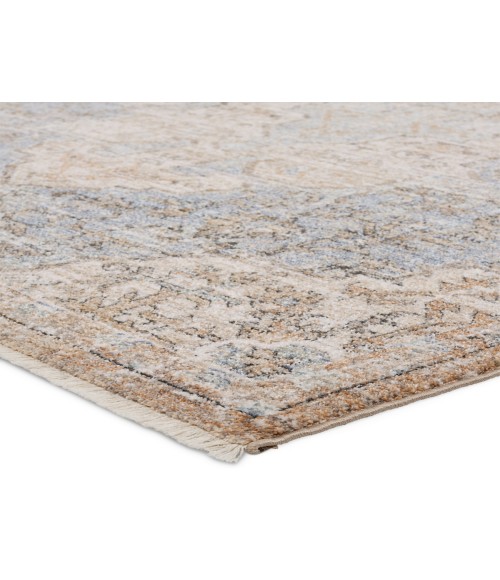Jaipur Living Lynette Medallion Tan/ Blue Runner Rug 3'X10'