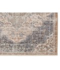 Jaipur Living Lynette Medallion Tan/ Blue Runner Rug 3'X10'