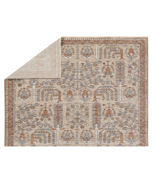 LAR05 Regard Rug Jaipur Living Regard Floral Slate/ Bronze Area Rug 8'X10'