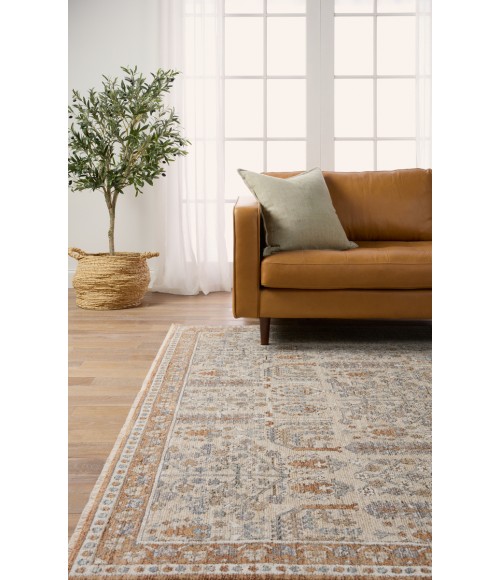 LAR05 Regard Rug Jaipur Living Regard Floral Slate/ Bronze Area Rug 8'X10'
