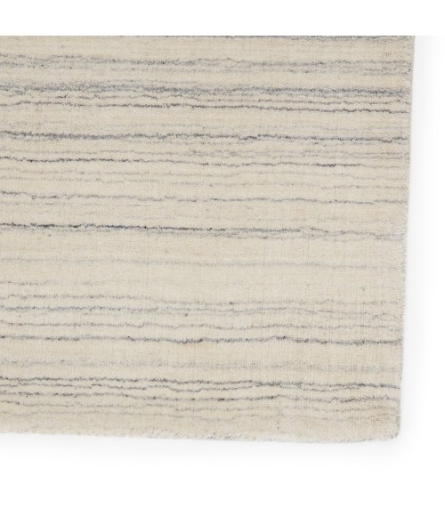 Jaipur Living Oplyse Handmade Stripe White/ Gray Area Rug 12'X15'