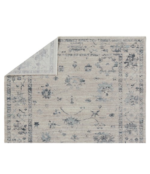 LEI01 Adelaide Rug Vibe by Jaipur Living Adelaide Floral Blue/ Gray Runner Rug 2'6"X8'