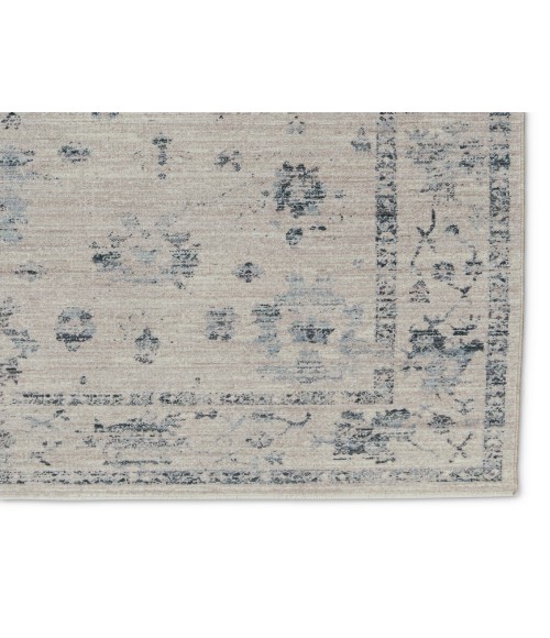 LEI01 Adelaide Rug Vibe by Jaipur Living Adelaide Floral Blue/ Gray Runner Rug 2'6"X8'