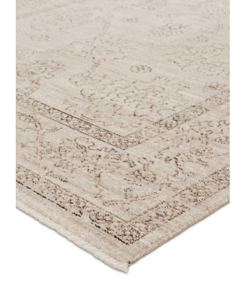 LEI02 Camille Rug Vibe by Jaipur Living Camille Floral Gray/ Brown Area Rug 5'X7'6"
