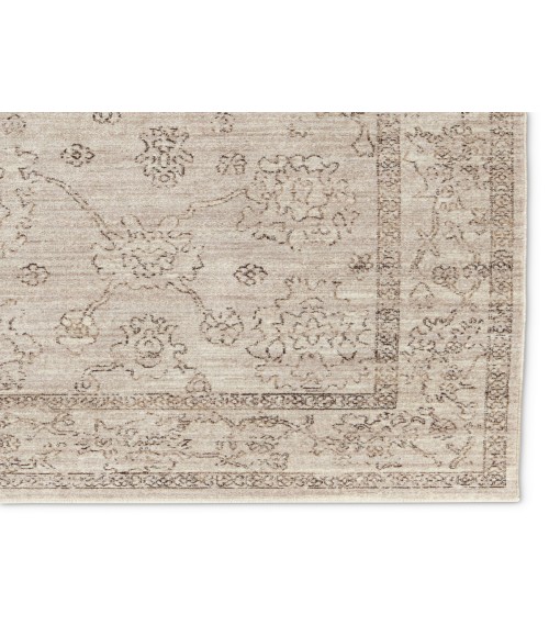 LEI02 Camille Rug Vibe by Jaipur Living Camille Floral Gray/ Brown Area Rug 5'X7'6"