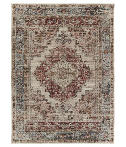 Vibe by Jaipur Living Emory Medallion Red/ Blue Area Rug 5'X7'6"