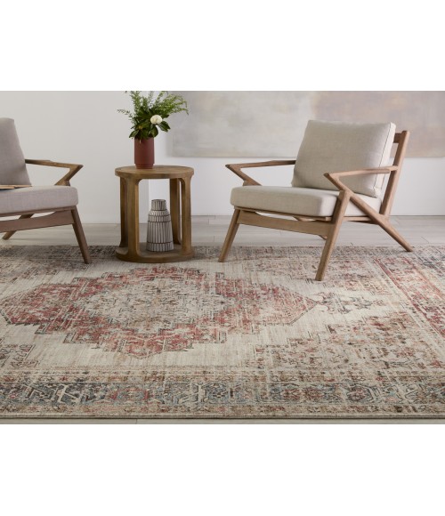 Vibe by Jaipur Living Emory Medallion Red/ Blue Area Rug 5'X7'6"