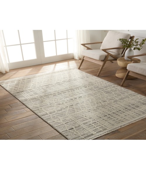 LRE02 Caiya Rug Jaipur Living Caiya Trellis Cream/ Gray Runner Rug 3'X8'