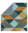 En Casa By Luli Sanchez Tufted Area Rug Luli Sanchez by Jaipur Living Ojo Handmade Geometric Gold/ Teal Area Rug (9'X13')