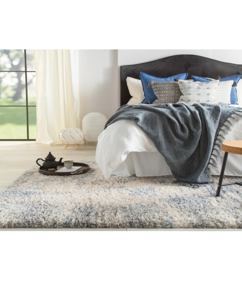 Lyra Area Rug Jaipur Living Harmony Abstract Light Gray/ Blue Area Rug (10'2"X14'1")