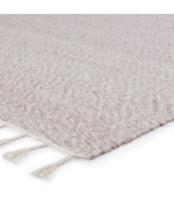 Jaipur Living Adria Indoor/ Outdoor Solid Cream/ Gray Maj01 Area Rug 10 ft. X 14 ft. Rectangle