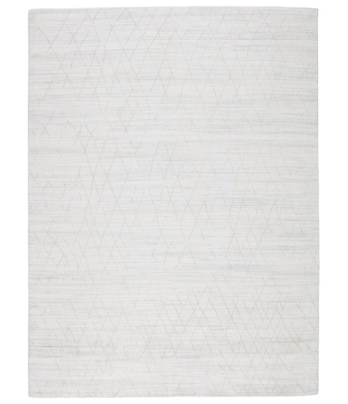Makai Area Rug Jaipur Living Sahar Handmade Trellis White/ Tan Area Rug (5'X8')