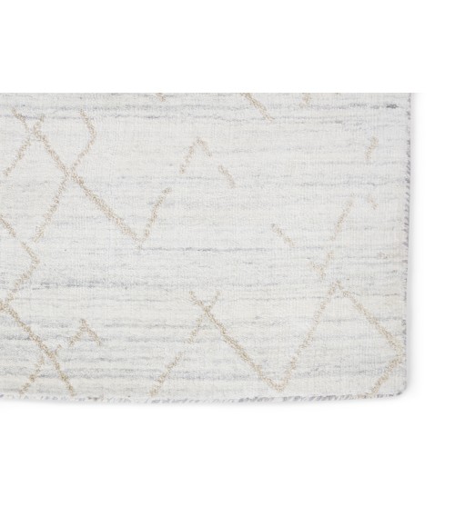 Makai Area Rug Jaipur Living Sahar Handmade Trellis White/ Tan Area Rug (5'X8')
