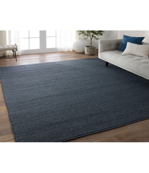 Jaipur Living Ryker Handmade Indoor/Outdoor Solid Blue Area Rug 10'X14'