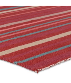 Vibe By Jaipur Living Viviana Handmade Striped Red/Blue Maz04 Area Rug 9 ft. X 12 ft. Rectangle