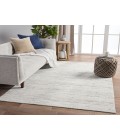 Jaipur Living Vassa Handmade Solid White/ Gray Runner Rug 3'X12'