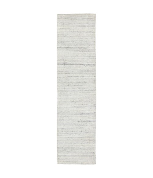 Jaipur Living Vassa Handmade Solid White/ Gray Runner Rug 3'X12'