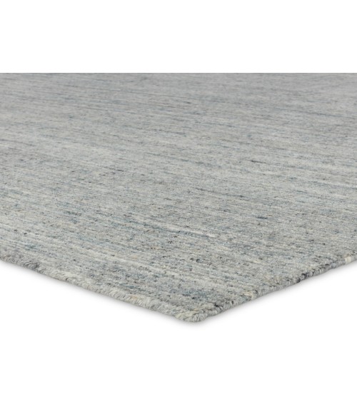 Jaipur Living Vassa Handmade Solid Blue/ Gray Runner Rug 3'X12'