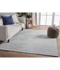 Jaipur Living Vassa Handmade Solid Blue/ Gray Runner Rug 3'X12'