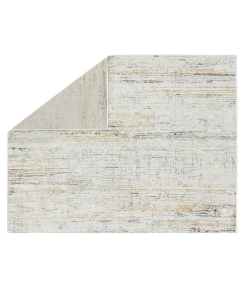 Melo Area Rug Vibe by Jaipur Living Mathis Abstract Ivory/ Gold Area Rug (9'3"X12')