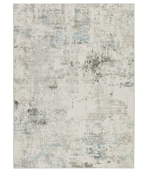 Melo Area Rug Vibe by Jaipur Living Jehan Abstract Gray/ Light Blue Area Rug (5'3"X8')