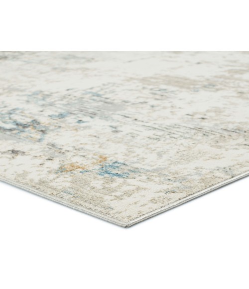 Melo Area Rug Vibe by Jaipur Living Jehan Abstract Gray/ Light Blue Area Rug (5'3"X8')