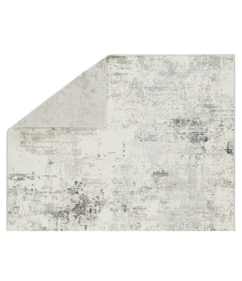Melo Area Rug Vibe by Jaipur Living Jehan Abstract Gray/ Light Blue Area Rug (5'3"X8')