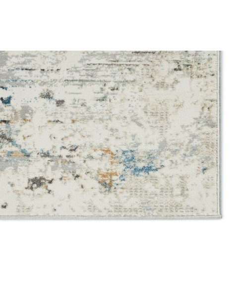 Melo Area Rug Vibe by Jaipur Living Jehan Abstract Gray/ Light Blue Area Rug (5'3"X8')