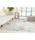 Melo Area Rug Vibe by Jaipur Living Jehan Abstract Gray/ Light Blue Area Rug (5'3"X8')