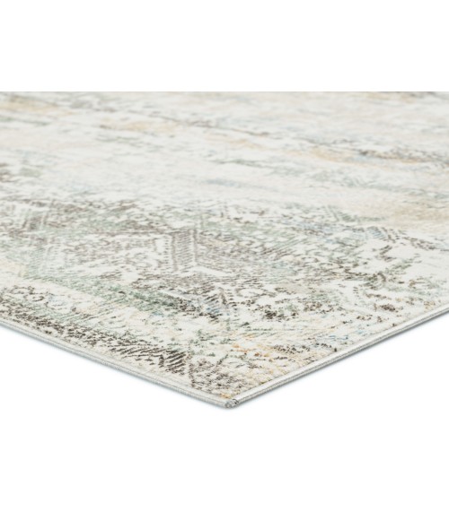 Melo Area Rug Vibe by Jaipur Living Chantel Trellis Gray/ Green Area Rug (5'3"X8')