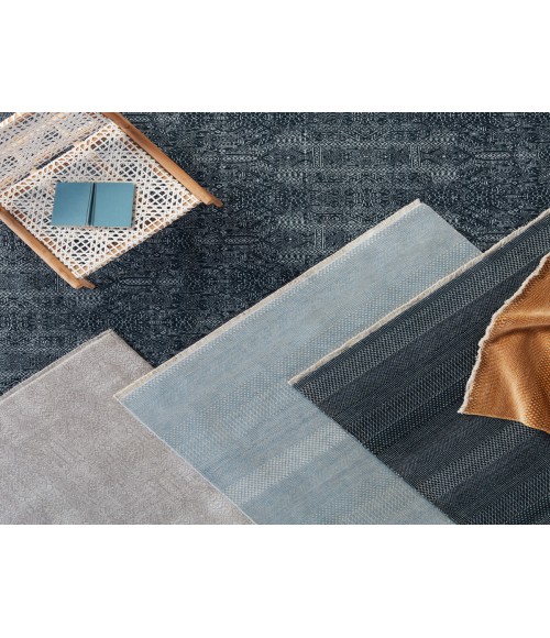 Merritt Area Rug Jaipur Living Bram Tribal Dark Blue/ Ivory Area Rug (6'X9')