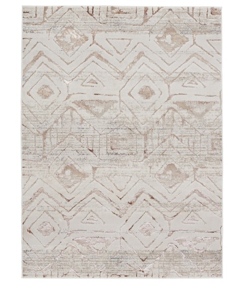 Malilla By Nikki Chu Area Rug Nikki Chu by Jaipur Living Kalindi Tribal Cream/ Taupe Area Rug (5'X7'6")