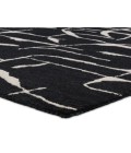 Nikki Chu by Jaipur Living Noir Handmade Abstract Black/ White Area Rug 8'X10'