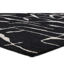 Jaipur Living Mallino By Nikki Chu Noir MNK01 Black - White 9 ft. X 12 ft. Rectangle Rug