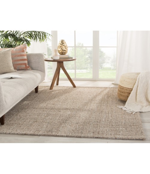 Jaipur Living Sutton Natural Solid Tan/ Black Area Rug (5'X8')