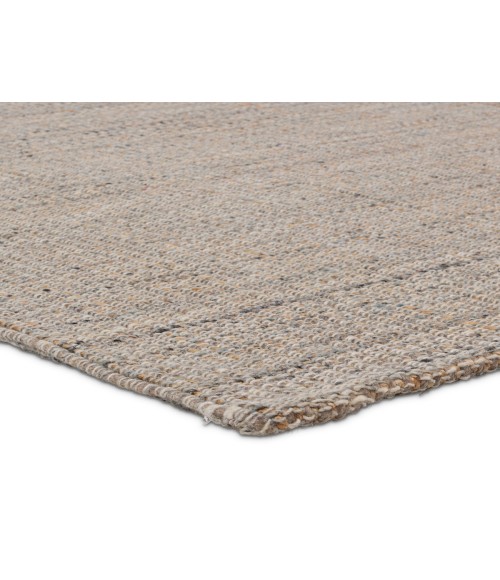Jaipur Living Sutton Handmade Solid Beige/ Gray Area Rug 18"X18"