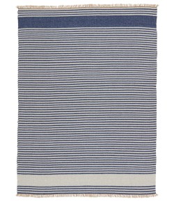 Vibe By Jaipur Living Strand Indoor/ Outdoor Striped Blue/ Beige Mrb03 Area Rug 7 ft. 6 in. X 9 ft. 6 in. Rectangle