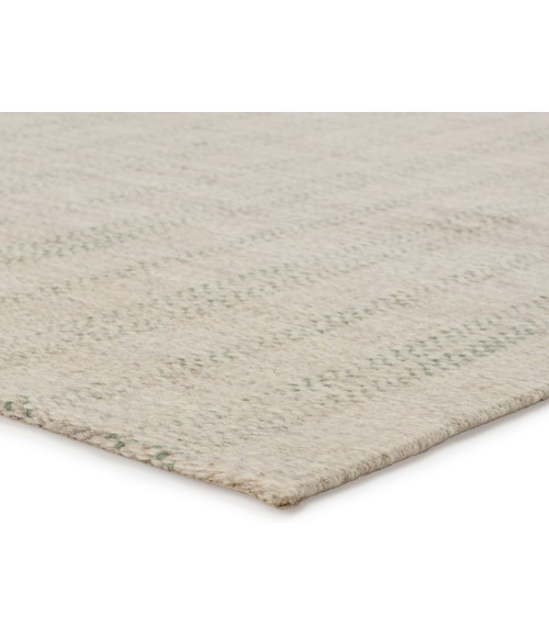 Jaipur Living Marietta Handmade Striped Light Gray/ Light Green Area Rug 8'X10'