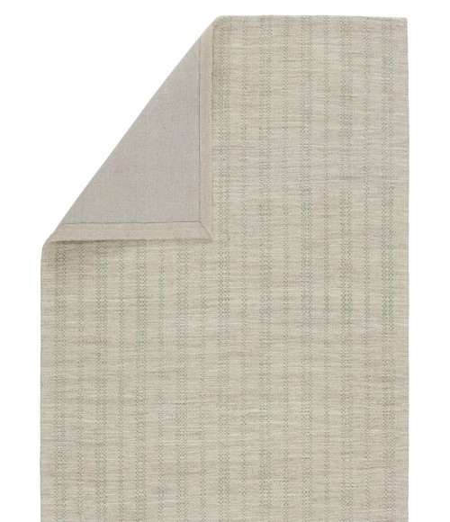 Jaipur Living Marietta Handmade Striped Light Gray/ Light Green Area Rug 8'X10'