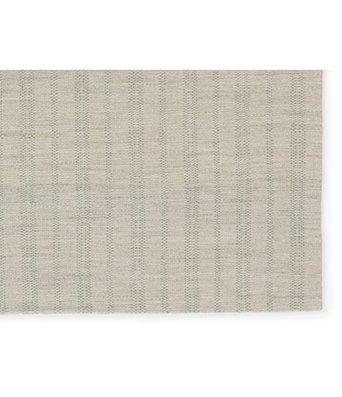 Jaipur Living Marietta Handmade Striped Light Gray/ Light Green Area Rug 8'X10'