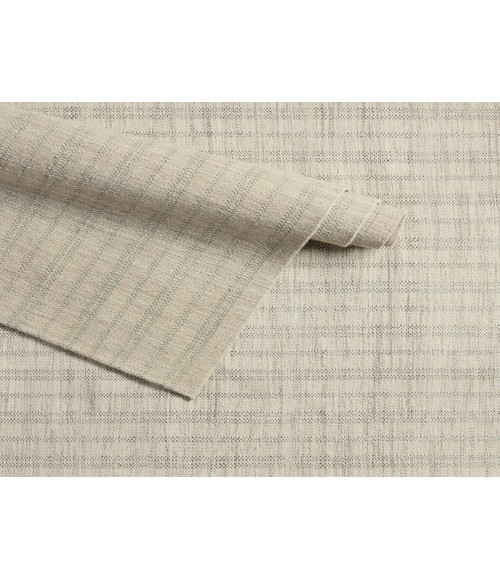 Jaipur Living Marietta Handmade Striped Light Gray/ Light Green Area Rug 8'X10'