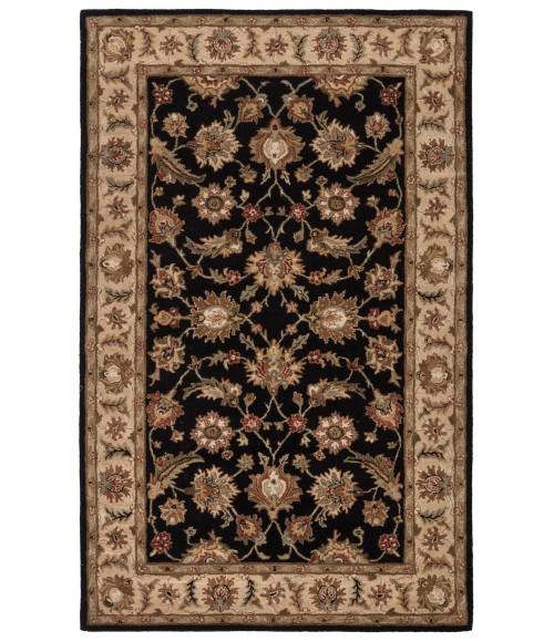 Mythos Area Rug Jaipur Living Selene Handmade Floral Black/ Beige Area Rug (2'6"X4')