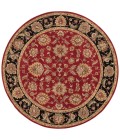 Mythos Area Rug Jaipur Living Anthea Handmade Floral Red/ Black Round Area Rug (10'X10')